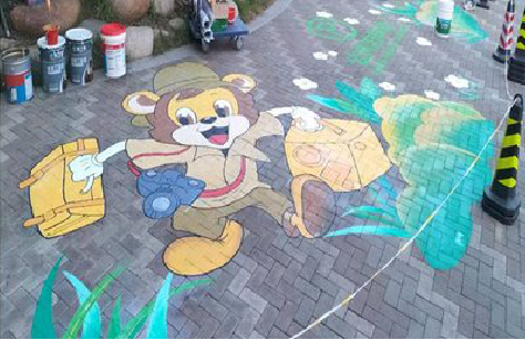 雷山夏季画地面彩绘会遇到的问题