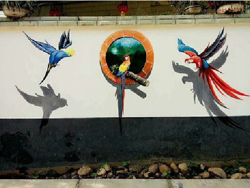 雷山视觉错位-3D墙绘设计