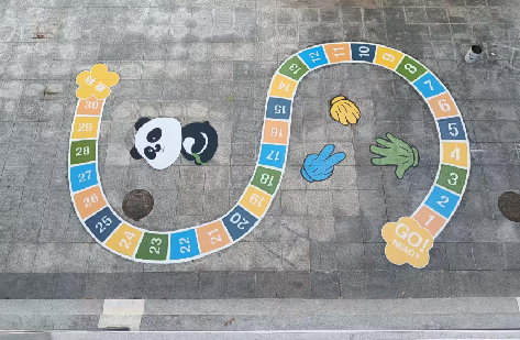 雷山地面游戏彩绘