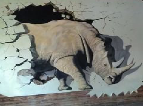 雷山在墙绘中，如何绘制3D效果？